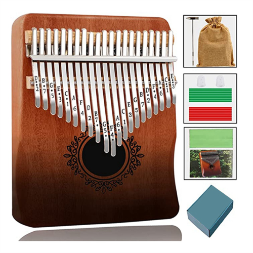 Kalimba Thumb Piano 21 Keys, Portable Piano, for Adults, Kids and Beginners