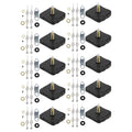 10X Long Spindle Clock Mechanism Movement, 3/ 5 Inch Maximum Dial Thickness, 1-1/ 10 Inch Total Shaft Length