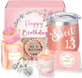 13th Birthday Gifts for Women, Happy 13th Birthday Basket Gifts Box for Best Friends Female Mom Wife Daughter Sister Her Girlfriend Coworker Bestie Women