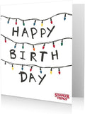 Danilo Promotions Happy Birthday Card - Stranger Things, Multi, 7 x 6