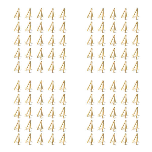 100 Pieces of Mini 5 Inch Wooden Easel. Business Cards, Display Photos, Small Canvases, Classroom DIY Arts and Crafts