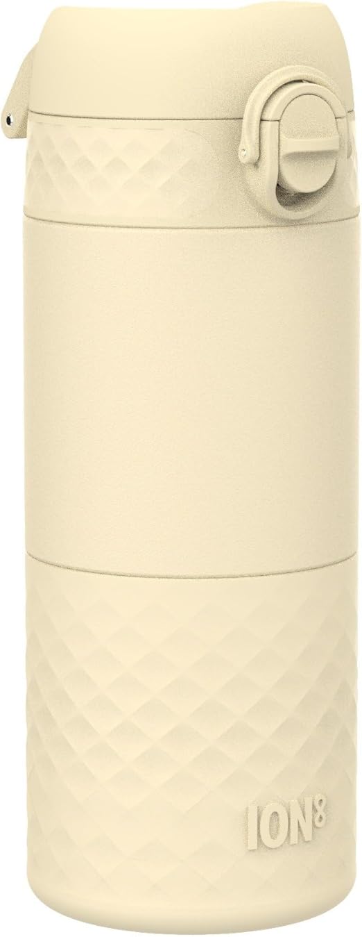 ION8 Insulated Travel Mug, Leak Proof, Triple Lock Secure, Spill-Free in Transit, Hygienic Cover, Easy-to-Clean, Perfect On-The-Go, Soft Base, Stainless Steel