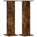 (smoked oak, 30 x 30 x 95 cm) vidaXL Speaker Stands Living Room Speaker Floor Stand 2 pcs Engineered Wood