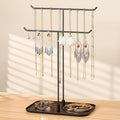Necklace Holder jewellery Stand Organizer for Necklaces and Bracelets, Metal Display Stand, Gift for Women, Ideal for Home, Bedroom, or Vanity, Black