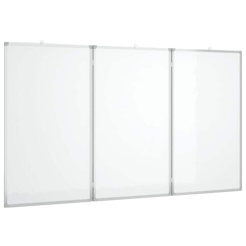(150 x 80 x 1.7 cm) vidaXL Magnetic Whiteboard Foldable Writing Dry Erase White Board Aluminium
