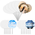 18 PCS Sublimation Fans Blank, PET Plastic Sublimation Hand Fans