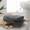 Catherine Lansfield Bathroom Anti-Bacterial Face Cloth Pair Charcoal TW/55660/W/FC2/CHC