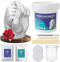 DMSELL Couples Hand Casting Kit for 2, Family Hand Casting Kit, 3D Hand Moulding Kit for 2 Hands