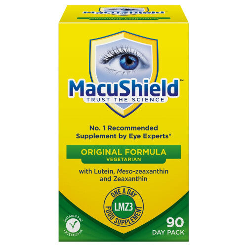 Original+ Vegetarian â€“ 90 Day Pack, Eye Health Food Supplement containing Lutein, Zeaxanthin and Meso, as Well as Vitamin B2 which Supports Normal