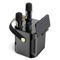 High Power Karaoke Bluetooth Speaker with Dual Microphone Black