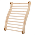 Sauna Backrest, Wooden Sauna Backrest, Ergonomic S-Shaped Backrest
