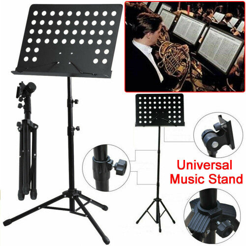 Heavy Duty Metal Foldable Music Stand Holder Tripod Conductor