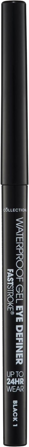 Collection Fast Stroke Waterproof Gel Eye Definer, Smudge-Proof, Long Wearing, Black