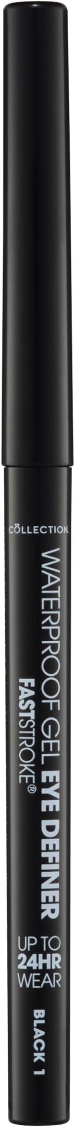 Collection Fast Stroke Waterproof Gel Eye Definer, Smudge-Proof, Long Wearing, Black