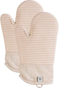Milkshake Oven Mitts - Pair Of Silicone Oven Gloves UK - Heat Resistant Oven Mitts Kitchen Accessory.
