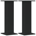 (black, 30 x 30 x 80 cm) vidaXL Speaker Stands Living Room Speaker Floor Stand 2 pcs Engineered Wood