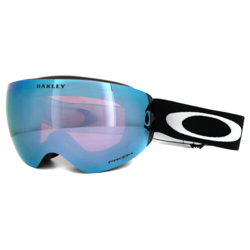 Oakley Flight Deck XM OO7064-41 Ski Snow Goggles - Matt Black Prizm Sapphire Iridium Aviator Style Small-Medium Fit