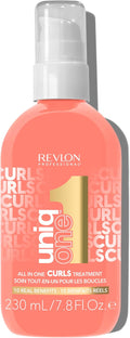 REVLON PROFESSIONAL Uniqone Curly Hair Leave-in Treatment – Multi-Benefit Hair Treatment for Curly Hair, Wavy And Coily Hair, 230 ml