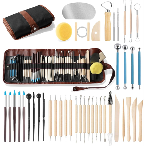 43PCS Pottery Tools Tool for Sculpting Polymer Clay Kit