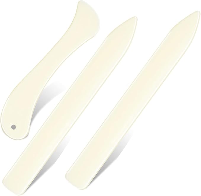 Curved and Straight Bone Folders - 3PCS Paper Creaser Set Scoring Tool,Bone Folder for Paper Folding - Paper Scoring Tool for Folding Paper Crafting Scrapbooking,for Paper Leathercrafts Bookbinding