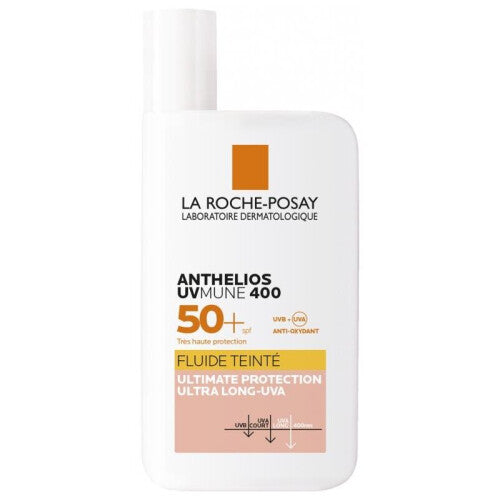 La Roche-Posay Anthelios UVmune 400 Tinted Fluid SPF50+ - 50 ml, Lightweight Tint for Sensitive Skin
