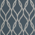 Arthouse Sequin Trellis Navy Blue Silver Wallpaper Glamorous Paste The Wall