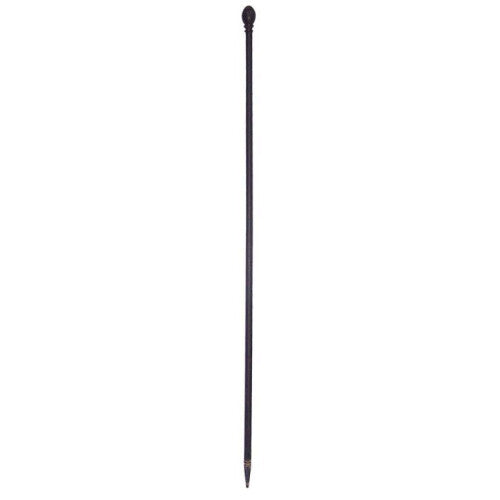 Triple Arch Finial Fence Post Black 116 cm