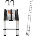 5M Heavy-Duty Portable Telescopic Aluminium Ladder - Multi-Purpose, Extendable, Lightweight & Compact