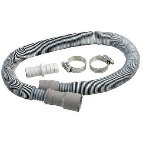 Washing Machine & Dishwasher 2 Metre Waste Drain Hose Extension Kit Universal
