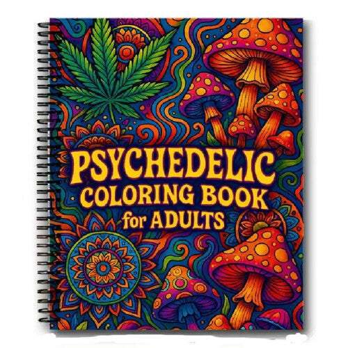 Trippy Coloring Book for Adults: Psychedelic Pages of Mushrooms, Magic , Optical Illusions Adults