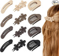 Hair Clips Set, 12 Pack Clips Strong Hold hair Accessories for Women,Large Matte No-Slip Claw clips for Thick & Thin Hair