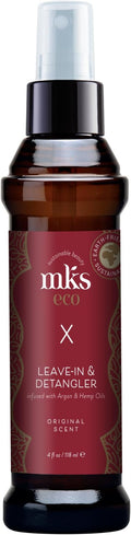 MKS Eco X, Original Scent - 4 fl. oz. - Leave-In Treatment & Detangler - Moroccan Argan Oil, Hemp Seed Oil - Vegan & Cruelty-Free
