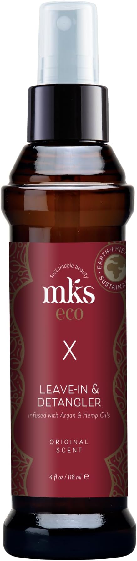 MKS Eco X, Original Scent - 4 fl. oz. - Leave-In Treatment & Detangler - Moroccan Argan Oil, Hemp Seed Oil - Vegan & Cruelty-Free
