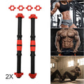2X Dumbbell Bars & Spinlock Collars Weight Lifting Gym Dumbell Handles