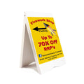(White, Yes) A-Board Pavement Sign Board Stand PVC A2 Posters