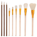 9 Pack Pottery Glaze Brushes Set for Pottery , Acrylic Painting