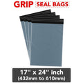 (50, 17" x 24" (432mm to 610mm)) Mailing Bags Strong Grey Grip Self Seal Plastic Poly Bag Postage