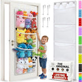 Honeyera The Original Stuffed Animal Storage (Patented) - Over Door Organizer for Stuffies, Baby Ideas Holder, Toy Plush Hammock Hanging Net Big Girls Toddler Large Bag Animals Stuffy