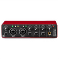 Audio Interface SoundCard Wired AD Converter with Monitoring Electric Guitar Live Recording for Studio Singing Podcast,A