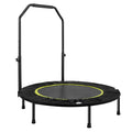 (Black&Yellow) Foldable Fitness Trampoline Rebounder Exercise