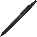 rOtring 600 3-in-1 Multicolour Pen and Mechanical Pencil | Black & Red Ballpoint Pen Tips | 1 Mechanical Pencil Tip (0.5mm) | Black Barrel