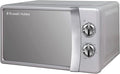 Russell Hobbs RHMM701S 17 Litre 700 W Silver Solo Manual Microwave with 5 Power Levels, Ringer & Timer, Defrost Setting, Easy Clean