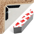 12 Anti-Slip Rug Grippers for Laminate/Wooden/Tile Floors | Washable Reusable Carpet Underlay with Stickers | Secure Rugs on Stairs & Doorways (Hard Floor Non-Slip Gripper Pads)