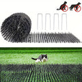 (Black) 6.5ft Cat Scat Mat with Spikes - Outdoor Spike Deterrent to Stop Digging