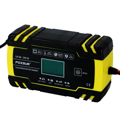 12V/24V Automatic Intelligent Car Battery Charger Pulse Repair