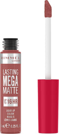 Rimmel London Lasting Mega Matte Liquid Lipstick, Long-Lasting, Hydrating, Vegan Formula - 200 - Pink Blink, 7.4ml