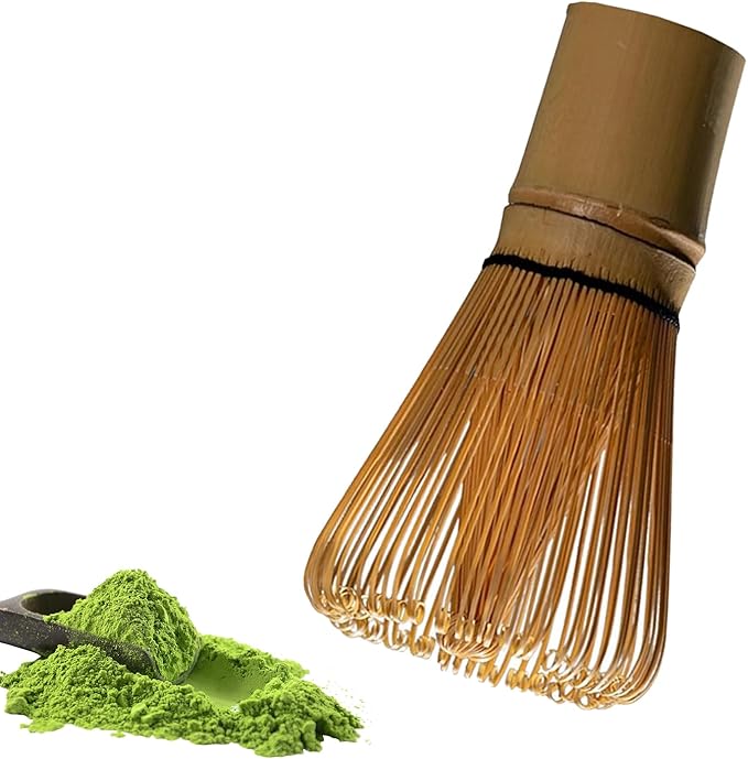 JOYVOX Bamboo Whisk Matcha Whisk, Traditional Set for Matcha Tea Preparation, Handcrafted Bamboo Chasen, Authentic Japanese Tea Ceremony Tool
