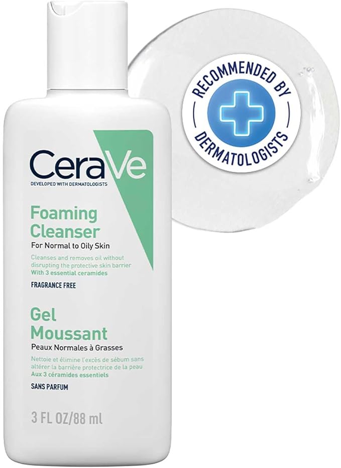 CeraVe Travel Size Foaming Cleanser for Oily Skin 88ml