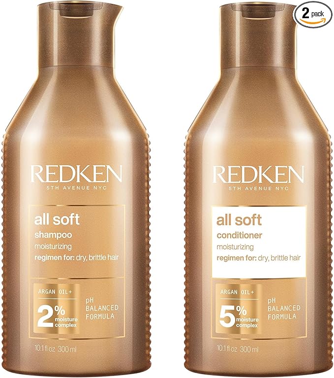 Redken All Soft Shampoo 300ml & Conditioner 300ml Duo
