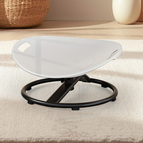 (Gray) Ergonomic Sensory Spinner Chair - Wave Motion Design, Non-Slip Base, Durable Plastic, Ideal and Rehabilitation Spaces